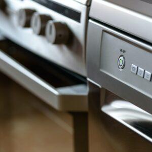 Range installed in the kitchen