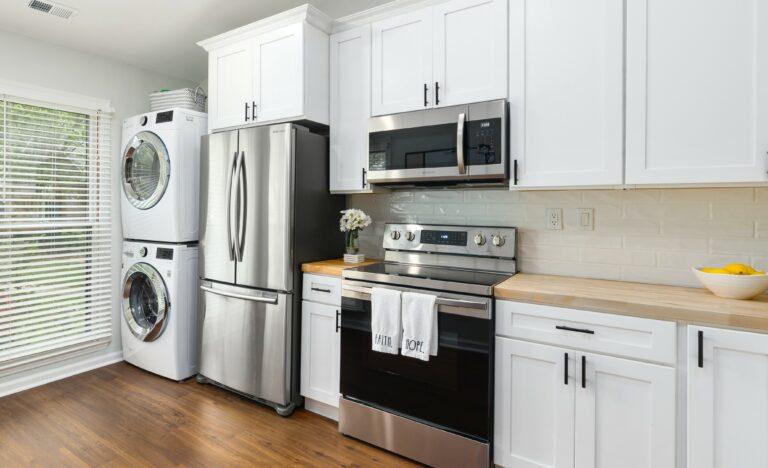 appliances in the kitchen