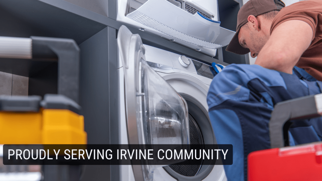 The tech working in appliance repair in Irvine, CA