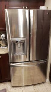 Kenmore Elite refrigerator in the kitchen